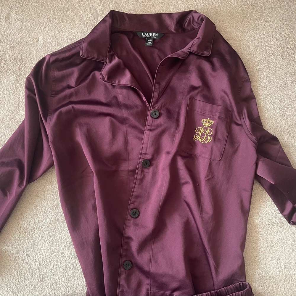 Ralph Lauren Burgundy silk Pajama’s